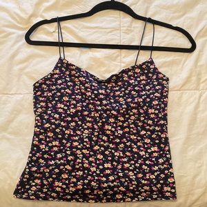 Crop top size small floral